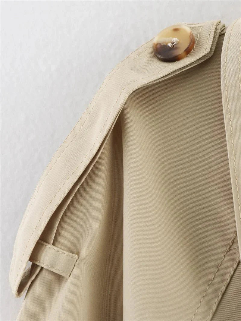 Lyss - Trumpintas Trench Paltas