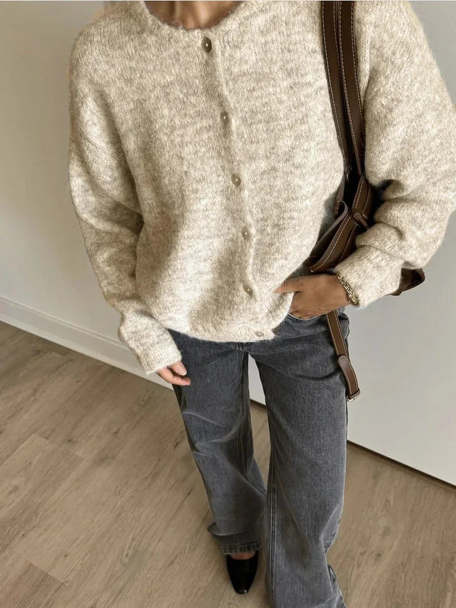 Ginny - Vintage Stiliaus Megztas Kardiganas