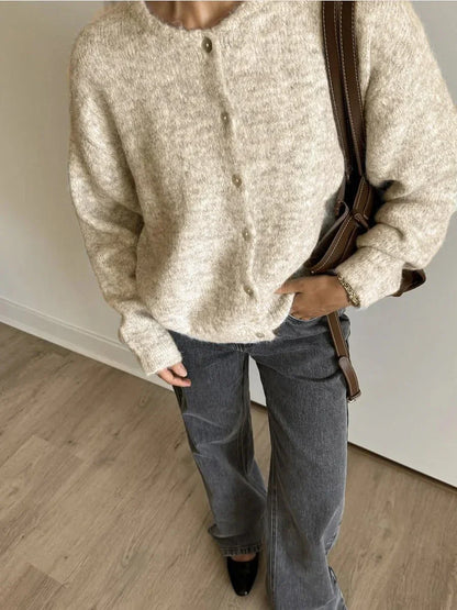 Ginny - Vintage Stiliaus Megztas Kardiganas