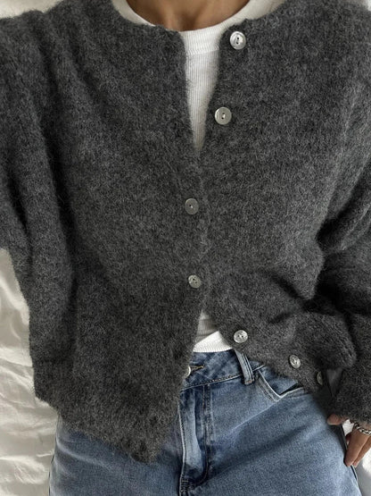Ginny - Vintage Stiliaus Megztas Kardiganas