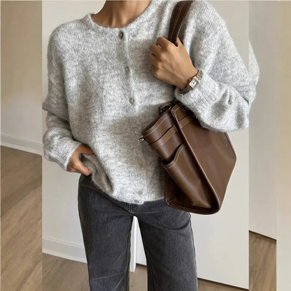 Ginny - Vintage Stiliaus Megztas Kardiganas