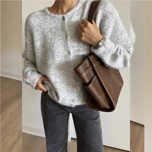Ginny - Vintage Stiliaus Megztas Kardiganas
